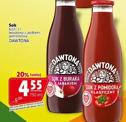 Sok z buraka jabłkiem pomidorowy promocja w Prim Market