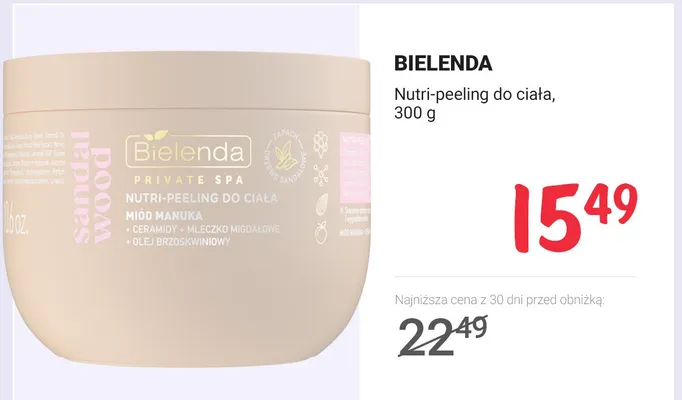 Nutri-peeling do ciała promocja w Rossmann