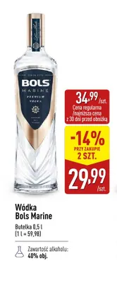 Wódka Bols Marine promocja w Aldi