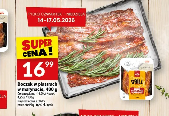 Boczek w plastrach w marynacie Białecki promocja w Twój Market