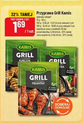 Przyprawa Grill kurczak Kamis promocja w POLOmarket