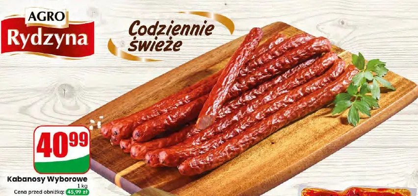 Kabanosy Wyborowe Agro Rydzyna promocja w Dino