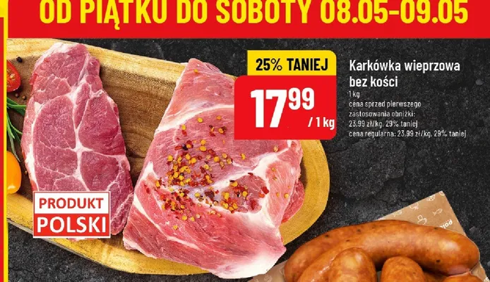 Karkówka wieprzowa bez kości promocja w POLOmarket
