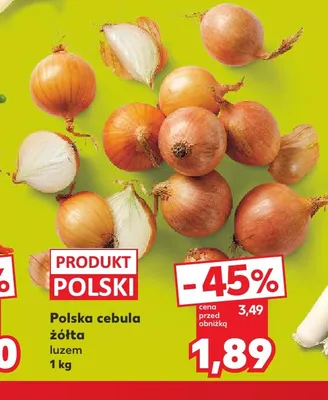 Cebula żółta polska promocja w Kaufland