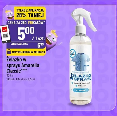 Żelazko w sprayu Amarella Classic promocja w POLOmarket