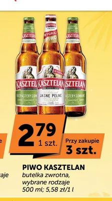 Piwo Kasztelan Niepasteryzowane promocja w ABC