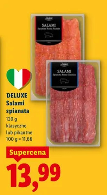 Salami spianata klasyczne  promocja w Lidl
