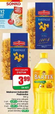 Makaron kokardki farfalle promocja w Dino