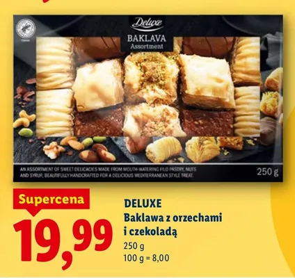 Baklava z orzechami i czekoladą promocja w Lidl