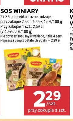 Sos pieczeniowy ciemny Winiary promocja w Stokrotka