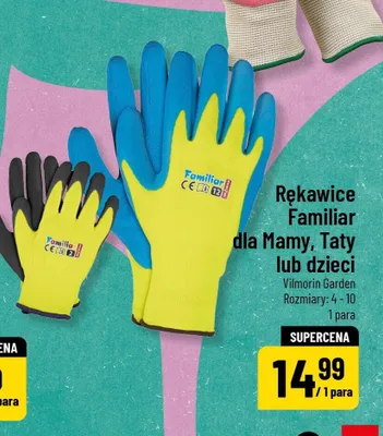 Rękawice Familiar dla Mamy, Taty lub dzieci rozmiary: 4 - 10 promocja w POLOmarket