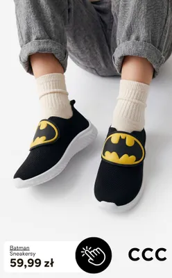 Sneakersy dziecięce Batman promocja w CCC