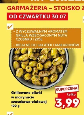 Grillowane oliwki w marynacie czosnkowo-ziołowej promocja w Kaufland