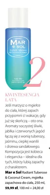 Mgiełka zapachowa do ciała Mar e Sol Radiant Tuberose & Coconut Cream promocja w Hebe