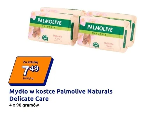 Mydło w kostce Palmolive Naturals Delicate Care promocja w Action