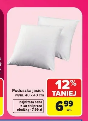 Poduszka jasiek 40x40 cm promocja w Carrefour