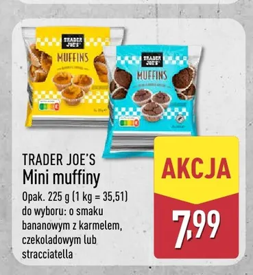 Mini muffiny o smaku bananowym z karmelem Trader Joe's promocja w Aldi