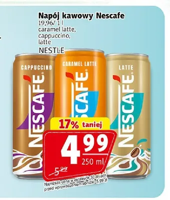Napój kawowy Nescafe latte promocja w Prim Market