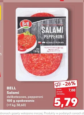 Salami delikatesowe Bell promocja w Kaufland