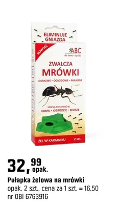 Pułapka żelowa na mrówki promocja w OBI