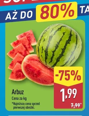 Arbuz promocja w Aldi