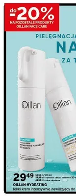 Lekki krem intensywnie nawilżający do twarzy Oillan Hydrating promocja w Ziko Dermo