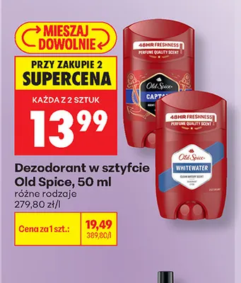 Dezodorant w sztyfcie Old Spice Captain promocja w Biedronka