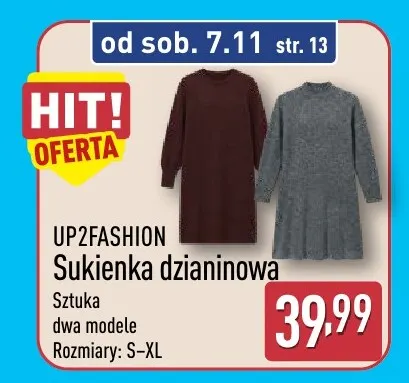 Sukienka damska Up2fashion promocja w Aldi