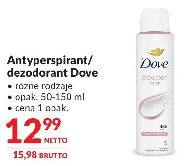 Antyperspirant/dezodorant Dove promocja w Makro