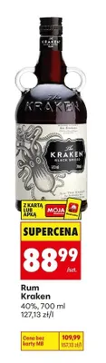 Rum Kraken 40% promocja w Biedronka