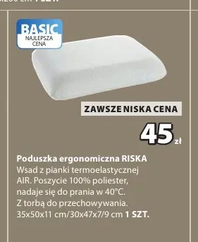 Poduszka ergonomiczna RISKA promocja w Jysk