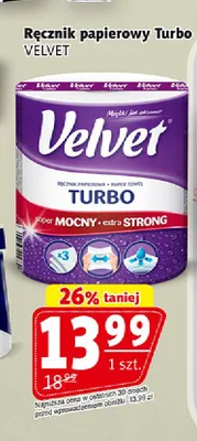 Ręcznik papierowy Turbo Velvet promocja w Prim Market