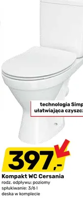 Kompakt WC Cersania promocja w Bricomarche