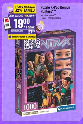 Puzzle K-Pop Demon Hunters 1000 elementów Clementoni promocja w POLOmarket