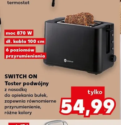 Toster podwójny Switch On promocja w Kaufland