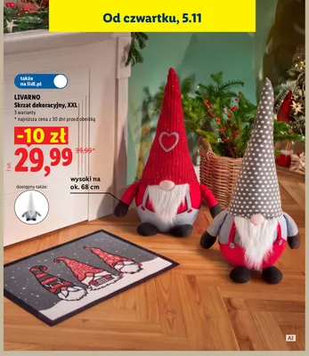 Skrzat dekoracyjny Xxl Livarno promocja w Lidl
