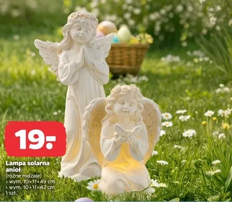Lampa solarna anioł promocja w Netto