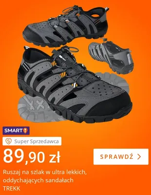 Sandały sportowe TREKK promocja w Allegro