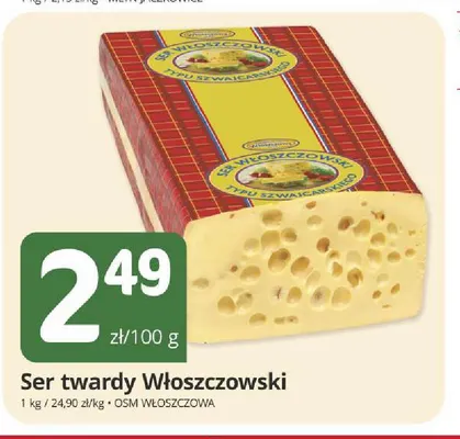 Ser twardy Włoszczowski promocja w Marketvita
