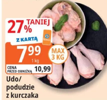 Udo/podudzie z kurczaka promocja w Leclerc