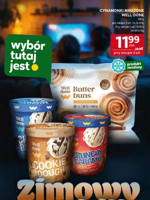 Cynamonki mrożone Well Done Butter Buns promocja w Stokrotka