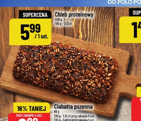 Chleb proteinowy promocja w POLOmarket