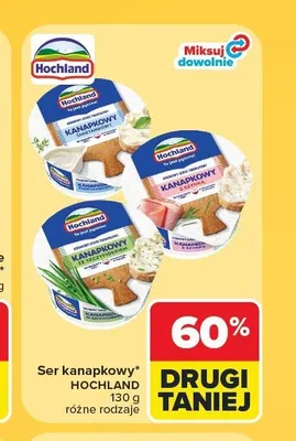 Ser kanapkowy z szynką Hochland promocja w Carrefour
