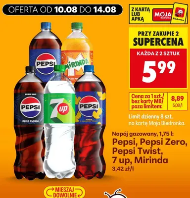 Napój gazowany Pepsi Twist promocja w Biedronka