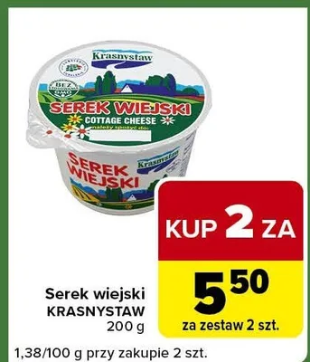 Serek wiejski promocja w Carrefour Express