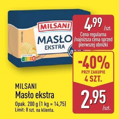 Masło ekstra promocja w Aldi
