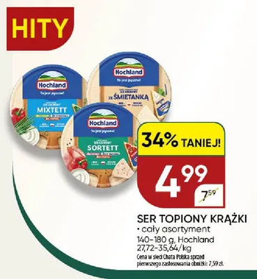 Ser topiony krążki Hochland promocja w Chata Polska