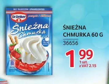 Śnieżna Chmurka Dr. Oetker promocja w Selgros