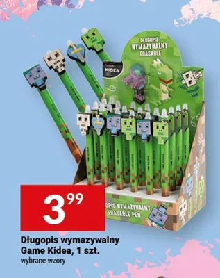 Długopis wymazywalny Game Kidea promocja w Twój Market