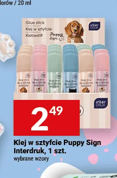 Klej w sztyfcie Puppy Sign Interdruk promocja w Twój Market